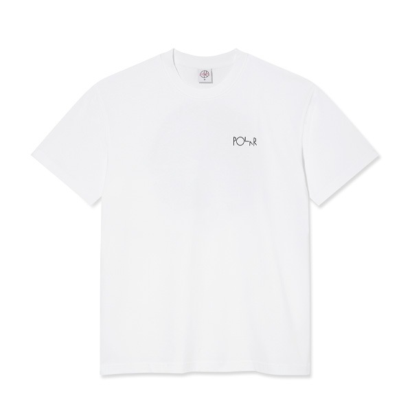 【POLAR】FILL LOGO TEE OURSELVES COLLAGE white　ポーラー Tシャツ 半袖 スケートボード スケボー SKATEBOARD