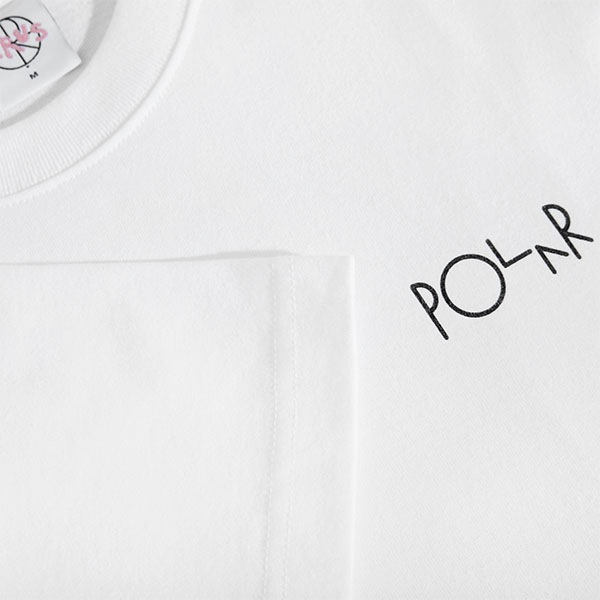 【POLAR】FILL LOGO TEE OURSELVES COLLAGE white　ポーラー Tシャツ 半袖 スケートボード スケボー SKATEBOARD