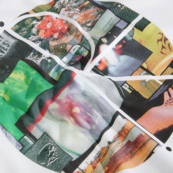 【POLAR】FILL LOGO TEE OURSELVES COLLAGE white　ポーラー Tシャツ 半袖 スケートボード スケボー SKATEBOARD