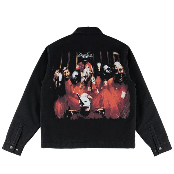 Slipknot × Welcome キャンバスジャケット WELCOME×SLIPKNOT】TITLED PRINTED JACKET ウェルカム スリップノット