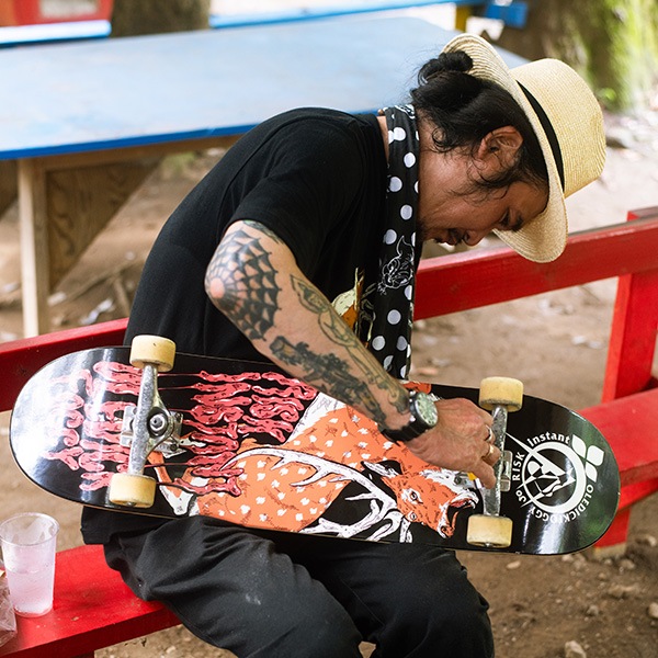 【OLEDICKFOGGY×RISK×INSTANT】COLLABORATION DECK 8.0インチ スケートボード スケボー SKATEBOARD DECK