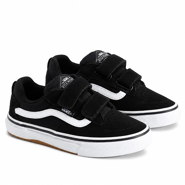 SKULLSKATES VS C1RCA 1st スケートシューズおまけ付き VANS】KIDS SKATE KYLE WALKER black/white バンズ シューズ 靴