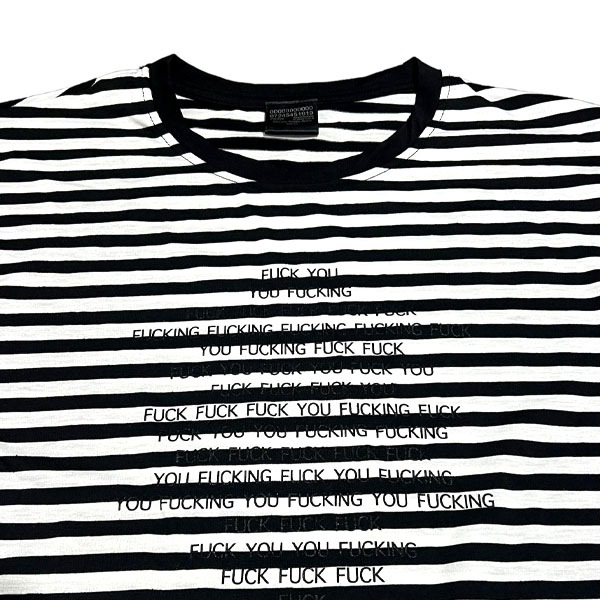 【Maison Shake Junzi】POEM STRIPED LONG SLEEVE T SHIRTS black メゾンシェイクジュンジ ロンティー 長袖 スケートボード スケボー SKATEBOARD