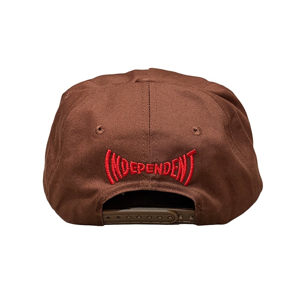 【INDEPENDENT】LTD SPAN SPANEL CAP brown インディペンデント インディー キャップ スケートボード スケボー INDY SKATEBOARD