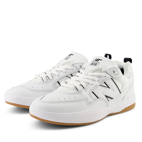 【NEW BALANCE NUMERIC】Tiago Lemos NM808TNB カラー：white with black　ニューバランス ヌメリック スケートボード スケボー シューズ 靴 スニーカー SKATEBOARD SHOES