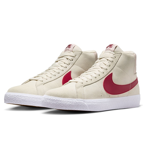 スケートボード Nike SB ZOOM Blazer MID NIKE SB】ZOOM BLAZER MID カラー：pale ivory/noble red-silt