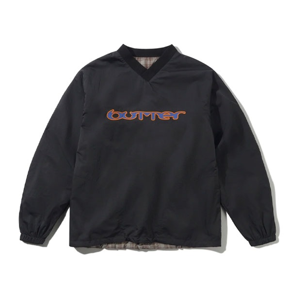 【BUTTER GOODS】REVERSIBLE DUGOUT PULLOVER black/stone バターグッズ プルオーバー 長袖 スケートボード スケボー SKATEBOARD