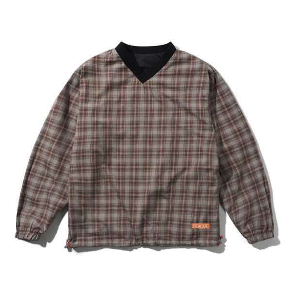 【BUTTER GOODS】REVERSIBLE DUGOUT PULLOVER black/stone バターグッズ プルオーバー 長袖 スケートボード スケボー SKATEBOARD