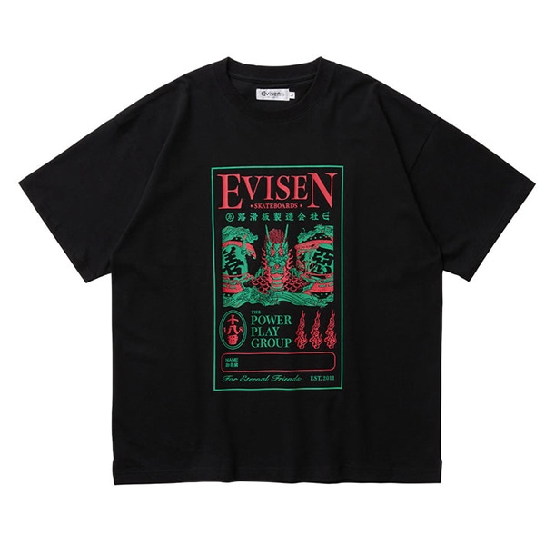 Evisen】DRAGON LABEL TEE エビセン Tシャツ スケートボード スケボー