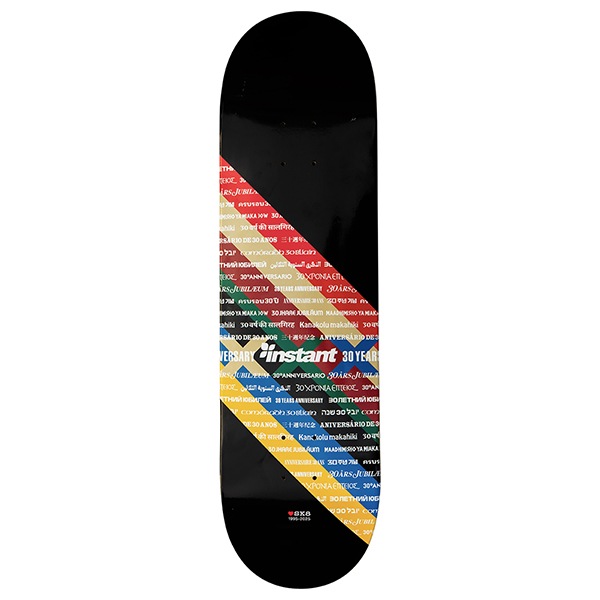 スケートボード　instant INSTANT×7STARS】30TH ANNIV DECK BLACK 8.5インチ スケートボード