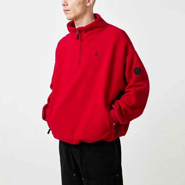 【Evisen】LOGO HALF ZIP SWEAT エビセン スウェットシャツ スケートボード スケボー SKATEBOARD