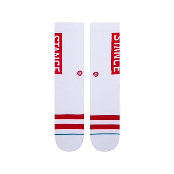 【STANCE】OG white/red スタンス ソックス 靴下 スケートボード スケボー SKATEBOARD