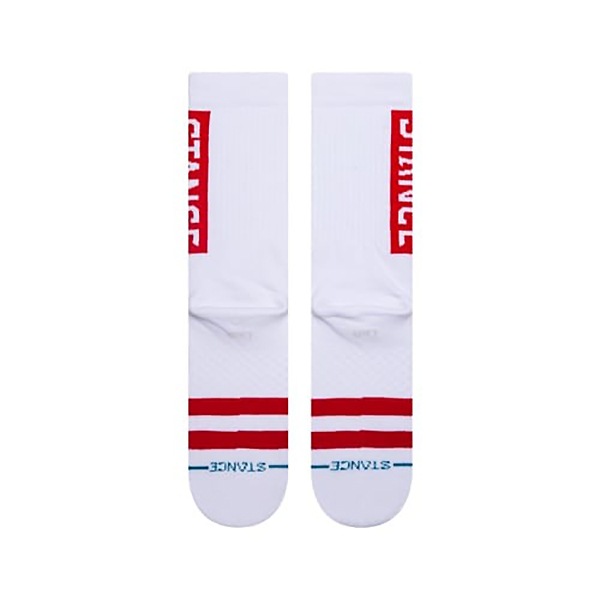 【STANCE】OG white/red スタンス ソックス 靴下 スケートボード スケボー SKATEBOARD