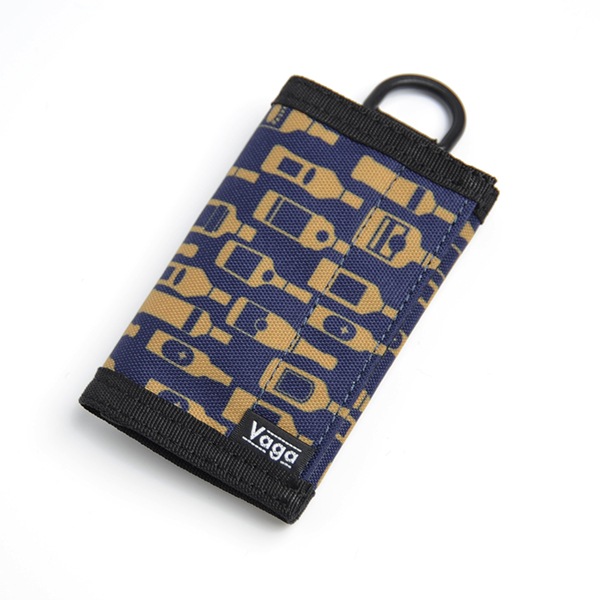 【VAGA】NANO WALLET bottles(burgundy)/ bottles(navy) /concrete wave(gray) バガ スケートボード 財布 ウォレット SKATEBOARD