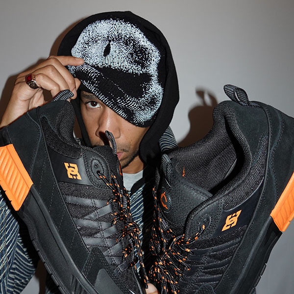 【DC Shoe】 THE LUCIEN -Lucien Clarke ProModel- カラー:black/black/orange(003) ディーシー ルシアン・クラーク スケートボード スケボー シューズ 靴 スニーカー SKATEBOARD SHOES