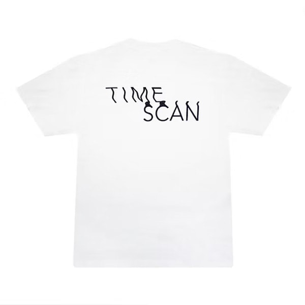 【TIME SCAN】LOGO TEE white タイムスキャン Tシャツ スケートボード スケボー SKATEBOARD