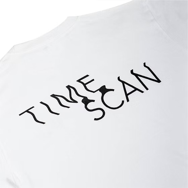 【TIME SCAN】LOGO TEE white タイムスキャン Tシャツ スケートボード スケボー SKATEBOARD