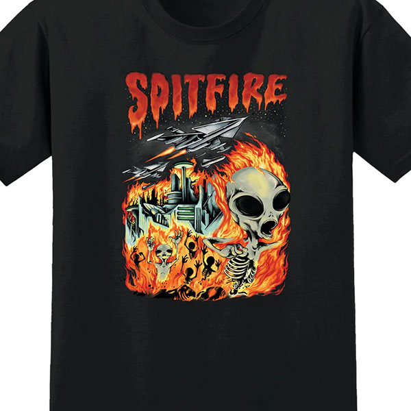 SPITFIRE】INVASION S/S TEE black スピットファイアー ティーシャツ