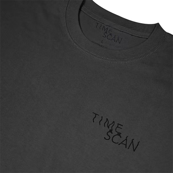 【TIME SCAN】LOGO TEE sumi black タイムスキャン Tシャツ スケートボード スケボー SKATEBOARD