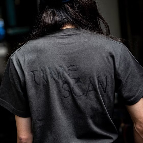 【TIME SCAN】LOGO TEE sumi black タイムスキャン Tシャツ スケートボード スケボー SKATEBOARD