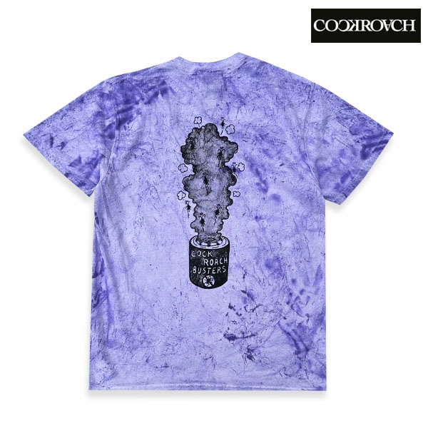 【COCKROACH】G BASTER TEE purple smoke コックローチ ティーシャツ 半袖 スケートボード スケボー SKATEBOARD