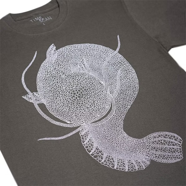 【TIME SCAN】NAMAZU T SHIRT dark grey タイムスキャン Tシャツ スケートボード スケボー SKATEBOARD