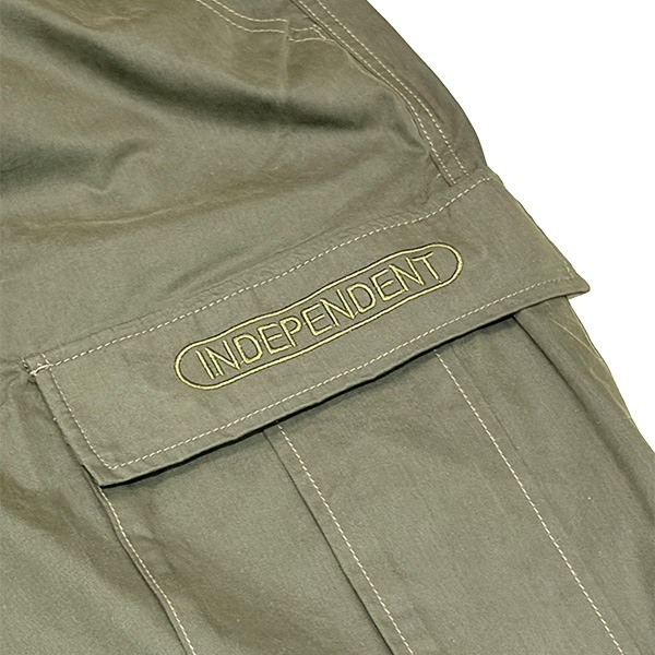 【INDEPENDENT】LTD BASEPLATE CARGO army green インディペンデント インディー ショーツ スケートボード スケボー INDY SKATEBOARD