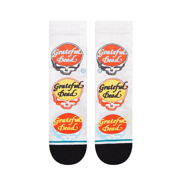 【STANCE】DEAD HEAD KIDS vintage white スタンス ソックス 靴下 キッズ 子供 スケートボード スケボー SKATEBOARD