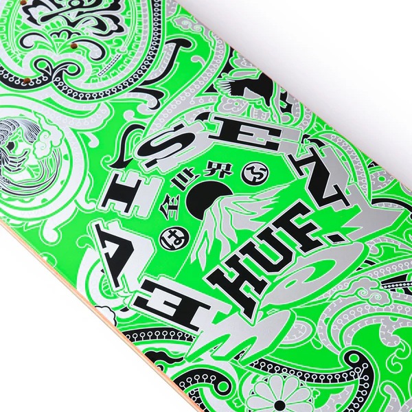 エバ デッキ Evisen×HUF】PAISLEY DECK 8.25インチ エビセン スケートボード
