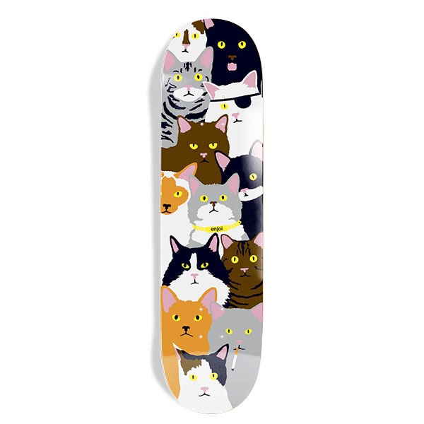 enjoi】CAT COLLAGE 8.25インチ エンジョイ スケートボード スケボー
