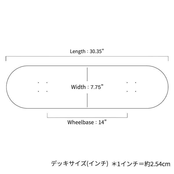 【KROOKED】ZIP ZINGER ORENGE 7.75インチ クルキッド スケートボード スケボー デッキ SKATEBOARD DECK