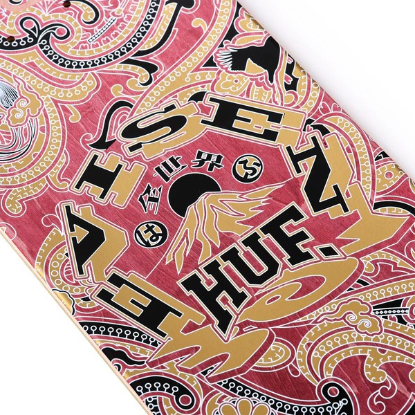濱*人様 【即日発送】エイゼル デッキ Evisen×HUF】PAISLEY DECK 8.5インチ エビセン スケートボード