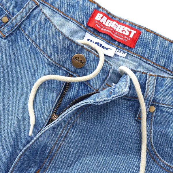 【BUTTER GOODS】SANTOSUOSSO DENIM JEANS washed indigo バターグッズ パンツ デニム スケートボード スケボー SKATEBOARD
