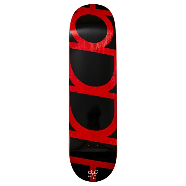 HODDLE】LOGO BLACK/RED 8.37インチ ホドル スケートボード スケボー
