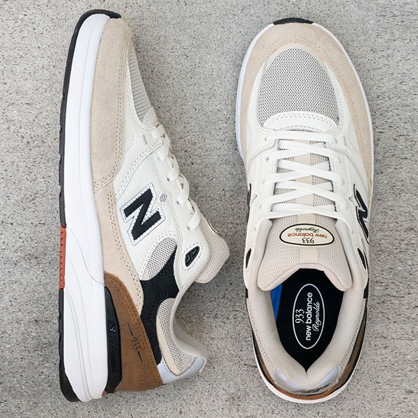 【NEW BALANCE NUMERIC】Andrew Reynolds NM933 カラー：quicksand with sea salt(ONE)　ニューバランス ヌメリック アンドリュー・レイノルズ スケートボード スケボー シューズ 靴 スニーカー SKATEBOARD SHOES