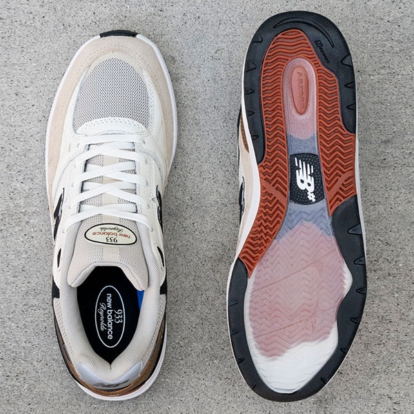 【NEW BALANCE NUMERIC】Andrew Reynolds NM933 カラー：quicksand with sea salt(ONE)　ニューバランス ヌメリック アンドリュー・レイノルズ スケートボード スケボー シューズ 靴 スニーカー SKATEBOARD SHOES