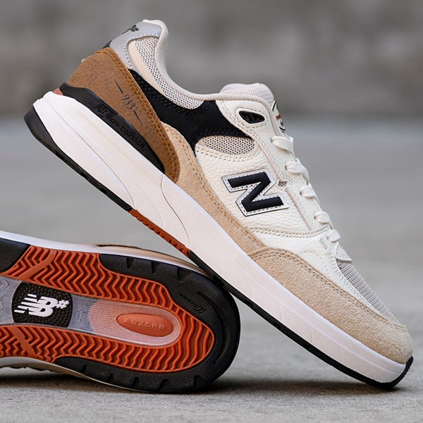 【NEW BALANCE NUMERIC】Andrew Reynolds NM933 カラー：quicksand with sea salt(ONE)　ニューバランス ヌメリック アンドリュー・レイノルズ スケートボード スケボー シューズ 靴 スニーカー SKATEBOARD SHOES