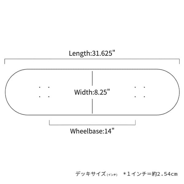 【lesque】Mana Sasaki RED STAIN 8.25インチ レスケ スケートボード スケボー デッキ SKATEBOARD DECK