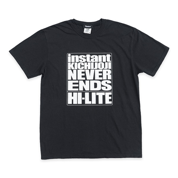 【hi-lite×instant】INSTANT KICHIJOJI 15TH ANNIVERSARY TEE black  ハイライト インスタント Tシャツ スケートボード スケボー SKATEBOARD