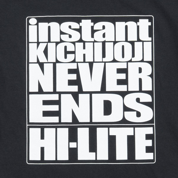 【hi-lite×instant】INSTANT KICHIJOJI 15TH ANNIVERSARY TEE black  ハイライト インスタント Tシャツ スケートボード スケボー SKATEBOARD