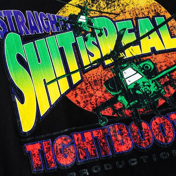 TIGHTBOOTH】AH_TB64 S/S T-SHIRT blue タイトブース Tシャツ