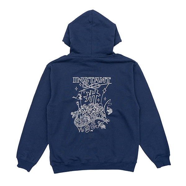 【INSTANT×7STARS】30TH 宝船 ZIP HOODIE navy インスタント パーカー スケートボード スケボー SKATEBOARD