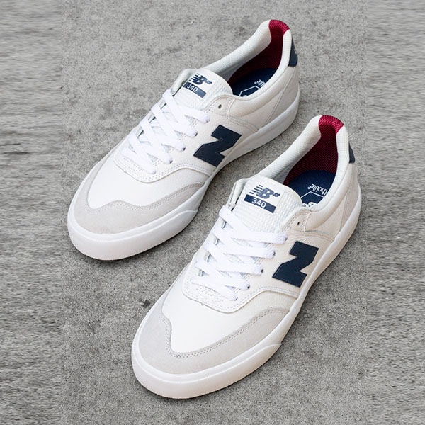 【NEW BALANCE NUMERIC】340 カラー：white with nb navy(WVS)　ニューバランス ヌメリック スケートボード スケボー シューズ 靴 スニーカー SKATEBOARD SHOES