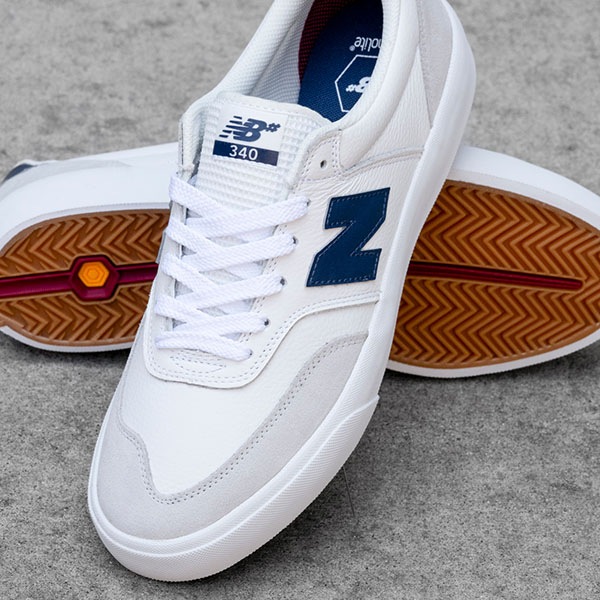 【NEW BALANCE NUMERIC】340 カラー：white with nb navy(WVS)　ニューバランス ヌメリック スケートボード スケボー シューズ 靴 スニーカー SKATEBOARD SHOES