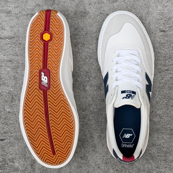 【NEW BALANCE NUMERIC】340 カラー：white with nb navy(WVS)　ニューバランス ヌメリック スケートボード スケボー シューズ 靴 スニーカー SKATEBOARD SHOES