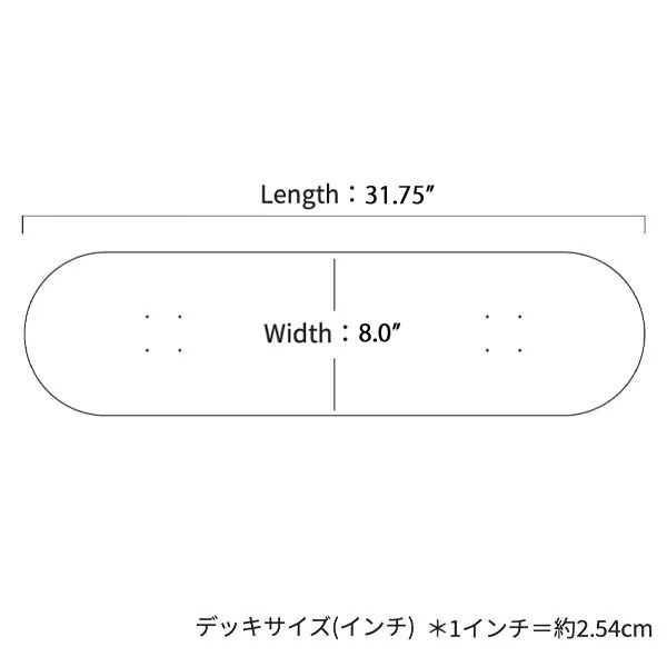 【HEAPS】HEAPS LOGO 8.0インチ　ヒープス スケートボード スケボー デッキ SKATEBOARD DECK