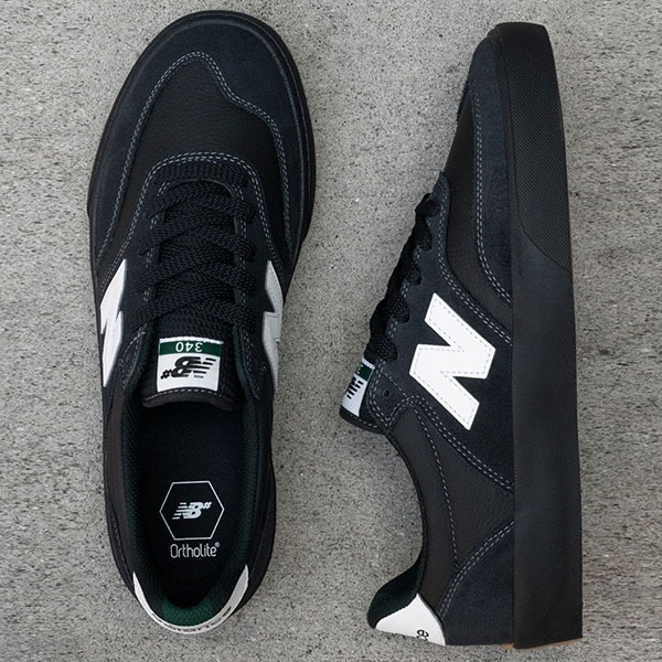 【NEW BALANCE NUMERIC】340 カラー：black with white(YRW)　ニューバランス ヌメリック スケートボード スケボー シューズ 靴 スニーカー SKATEBOARD SHOES
