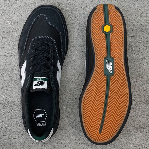 【NEW BALANCE NUMERIC】340 カラー：black with white(YRW)　ニューバランス ヌメリック スケートボード スケボー シューズ 靴 スニーカー SKATEBOARD SHOES