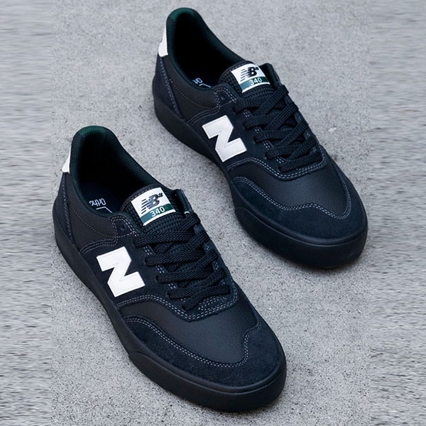 【NEW BALANCE NUMERIC】340 カラー：black with white(YRW)　ニューバランス ヌメリック スケートボード スケボー シューズ 靴 スニーカー SKATEBOARD SHOES