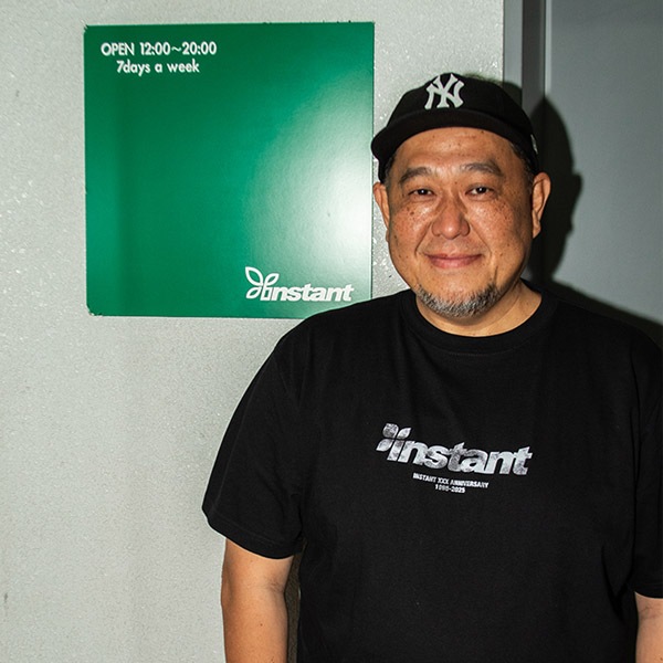 instant Tシャツ instant】INSTANT-30TH ANNIV LOGO TEE- black インスタント T